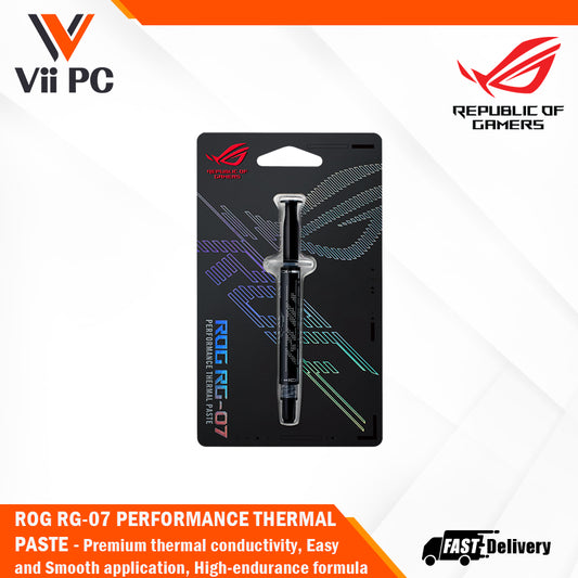 ROG RG-07 PERFORMANCE THERMAL PASTE - Premium thermal conductivity, Easy and Smooth application, High-endurance formula