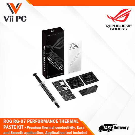 ROG RG-07 PERFORMANCE THERMAL PASTE KIT - Premium thermal conductivity, Easy and Smooth application, Application tool included