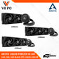 ARCTIC Liquid Freezer III 240/360/420 BLACK Multi Compatible All-in-One CPU Liquid Cooler LGA1851,LGA1700,AM5,AM4 - Silent and Powerful VRM Fan - Efficient PWM controlled