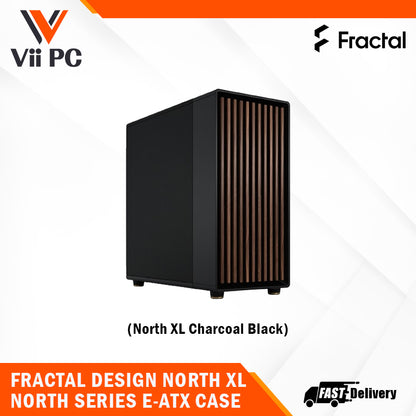 Fractal Design North XL (Charcoal Black/Chalk White) (Mesh/Tempered Glass) E-ATX/ATX/mATX/Mini-ITX CASE Wood Chassis