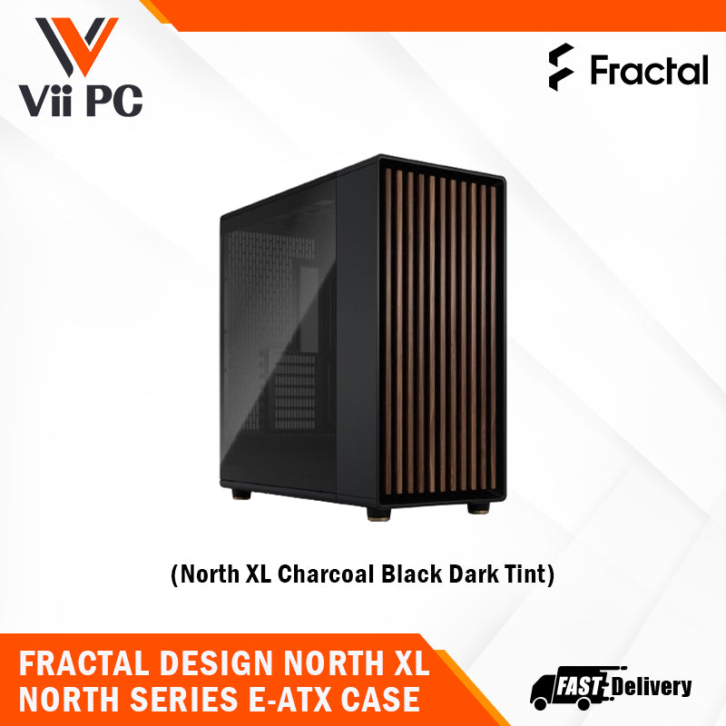 Fractal Design North XL (Charcoal Black/Chalk White) (Mesh/Tempered Glass) E-ATX/ATX/mATX/Mini-ITX CASE Wood Chassis