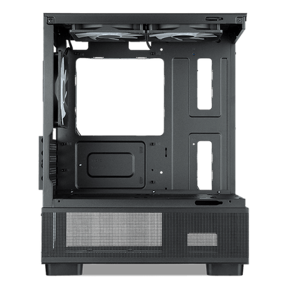 TECWARE INFINITY M2 ARGB OMNI LINK DUAL TEMPERED GLASS MATX CASE - 3x ARGB Omni Link Fans Included, Same High Performance and Reliability as OMNI PWM fans