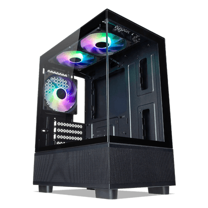 TECWARE INFINITY M2 ARGB OMNI LINK DUAL TEMPERED GLASS MATX CASE - 3x ARGB Omni Link Fans Included, Same High Performance and Reliability as OMNI PWM fans