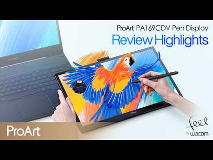 ASUS ProArt PA169CDV Pen Display 15.6" IPS, 4K UHD (3840x2160), WACOM EMR, 100% sRGB, Color Accuracy ΔE<2, Calman Verified, PANTONE Validated, USB-C, 10-point Touch, ASUS Dial, Control Panel