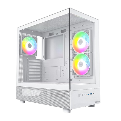 MONTECH XR Mid -Tower Chassis Case - BLACK/WHITE