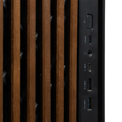 Tecware High Airflow ATX TG Case with 4 Fans Case - Black/White