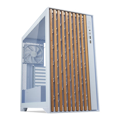 Tecware High Airflow ATX TG Case with 4 Fans Case - Black/White