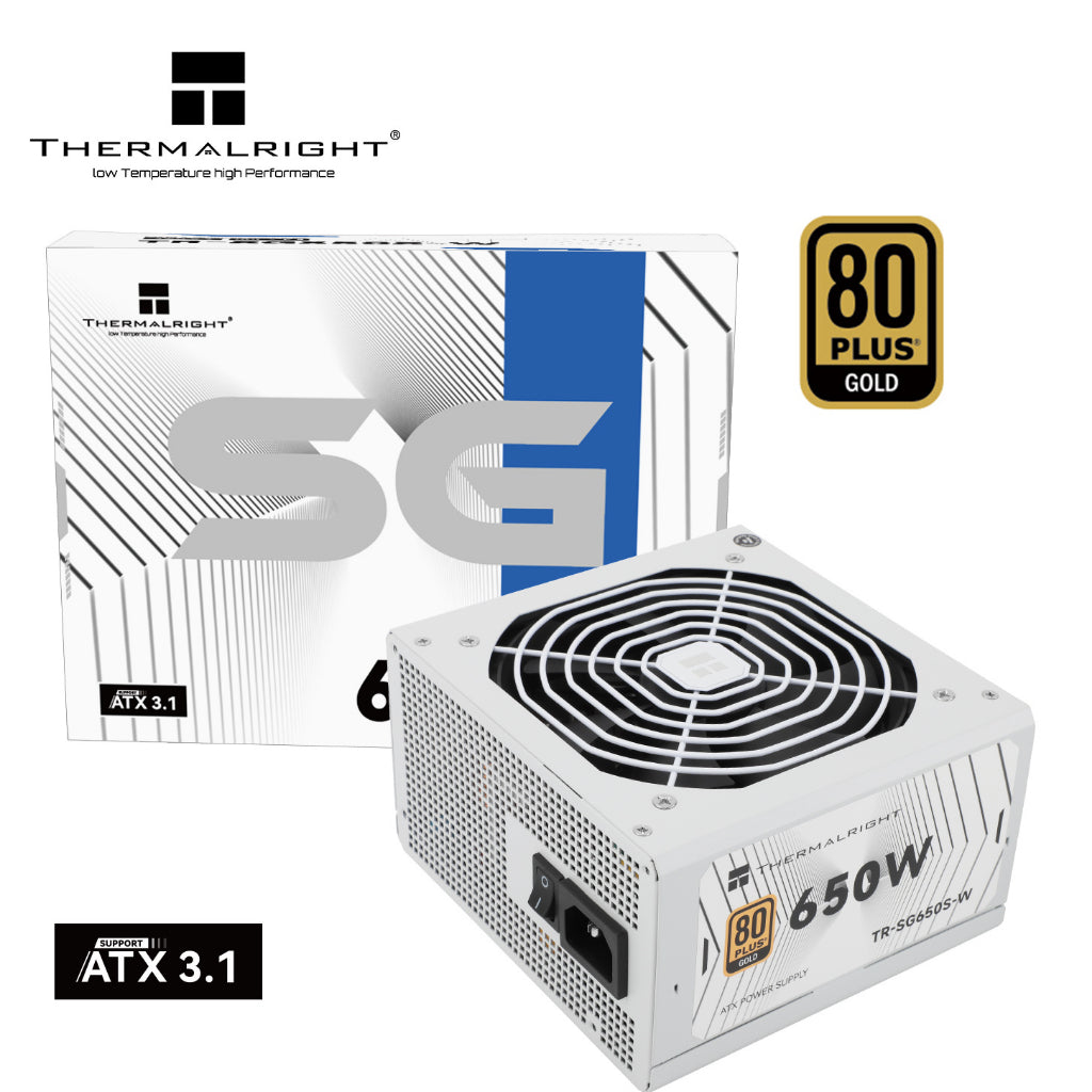 Thermalright Modular PSU SG-850/750/650, 80PLUS Gold, ATX 3.1+Gen5.1, Full Modular - Black / White (5 years warranty)