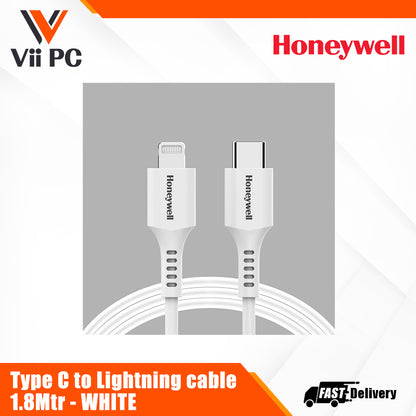 Honeywell Type C to Lightning cable 1.8Mtr - BLACK/WHITE Platinum Series/1 Year Warranty