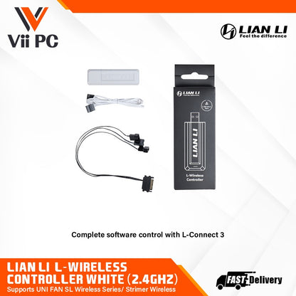 LIAN LI  L-Wireless Controller Supports UNI FAN SL Wireless Series/ Strimer Wireless BLACK OR WHITE