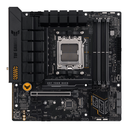 ASUS TUF GAMING B650M-E WIFI AMD Socket AM5 4 x DIMM slots DDR5 Wi-Fi 6 M-ATX GAMING MOTHERBOARD
