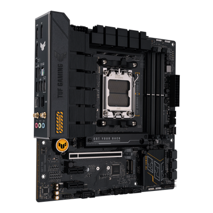 ASUS TUF GAMING B650M-E WIFI AMD Socket AM5 4 x DIMM slots DDR5 Wi-Fi 6 M-ATX GAMING MOTHERBOARD