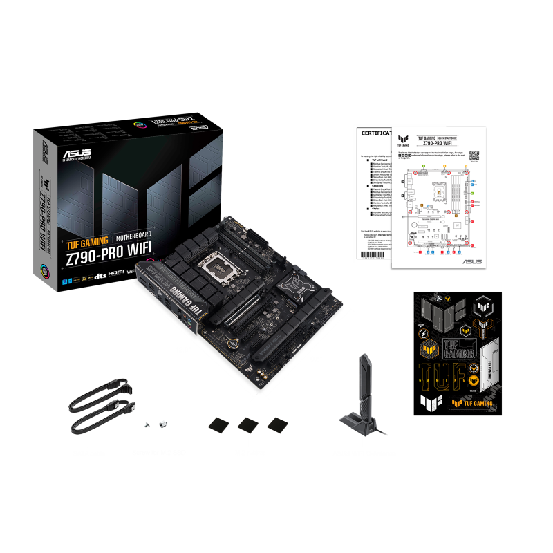 ASUS TUF GAMING Z790-PRO WIFI 6E Motherboard + Intel i5-14600K/i5-14600KF Processor BUNDLE