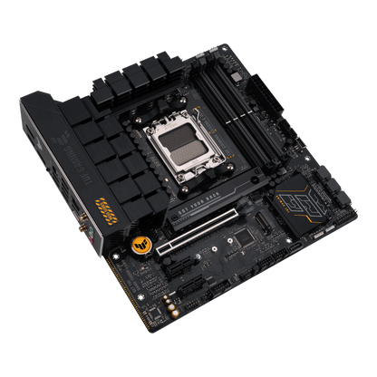 ASUS TUF GAMING B650M-E WIFI AMD Socket AM5 4 x DIMM slots DDR5 Wi-Fi 6 M-ATX GAMING MOTHERBOARD