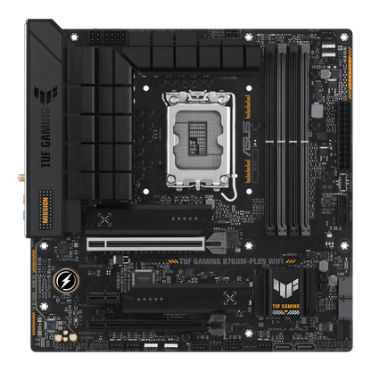 ASUS TUF GAMING LC 240 ARGB AIO CPU Liquid Cooler + ASUS TUF GAMING B760M-PLUS WIFI 6 DDR5 Intel LGA1700 MATX Motherboard (AIO Cooler BUNDLE)