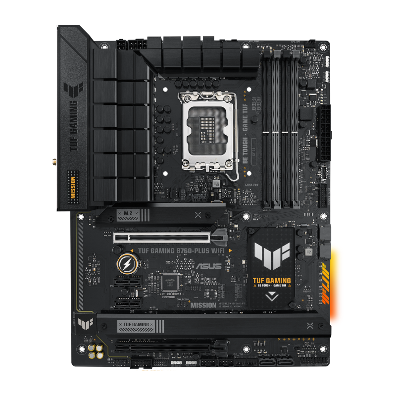 ASUS TUF GAMING LC 240 ARGB AIO CPU Liquid Cooler + ASUS TUF GAMING B760-PLUS WIFI 6 DDR5 INTEL LGA1700 ATX Motherboard (AIO Cooler BUNDLE)