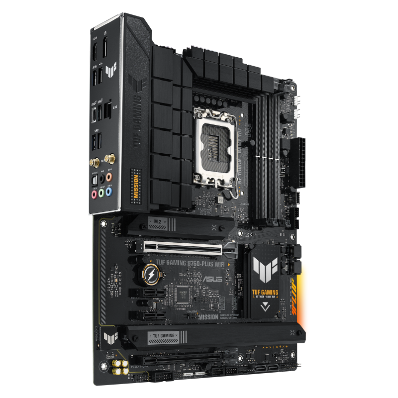 ASUS TUF GAMING LC 240 ARGB AIO CPU Liquid Cooler + ASUS TUF GAMING B760-PLUS WIFI 6 DDR5 INTEL LGA1700 ATX Motherboard (AIO Cooler BUNDLE)