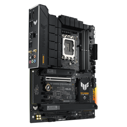 ASUS TUF GAMING LC 240 ARGB AIO CPU Liquid Cooler + ASUS TUF GAMING B760-PLUS WIFI 6 DDR5 INTEL LGA1700 ATX Motherboard (AIO Cooler BUNDLE)